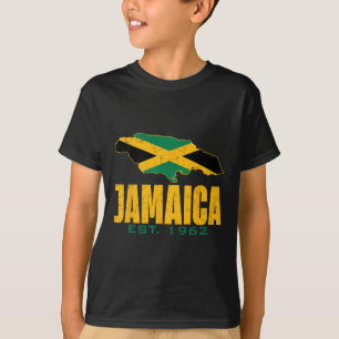 Independence Day Since 1962 Proud Jamaican Flag Me T-Shirt