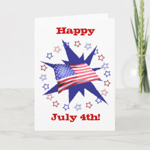 Independence Day Star Circle Card