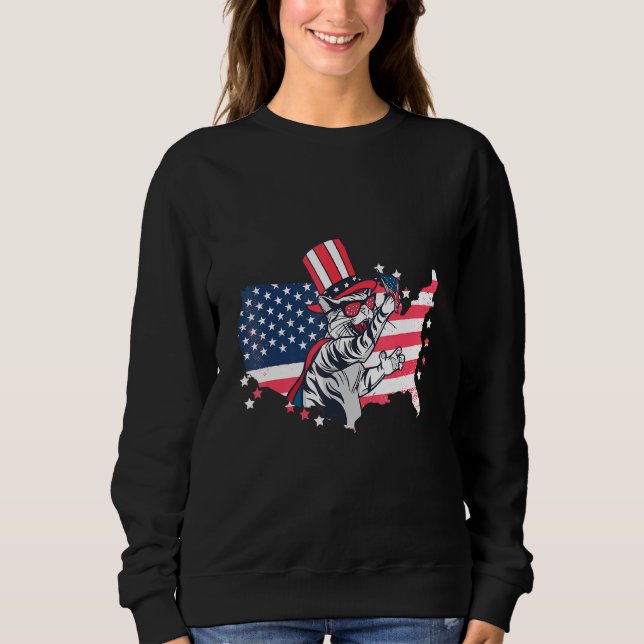 Independence Day Stars And Stripes British Short H Sweatshirt (Front)