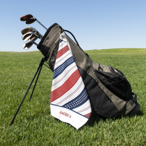 Independence Day Stars  Stripes  America Golf Towel