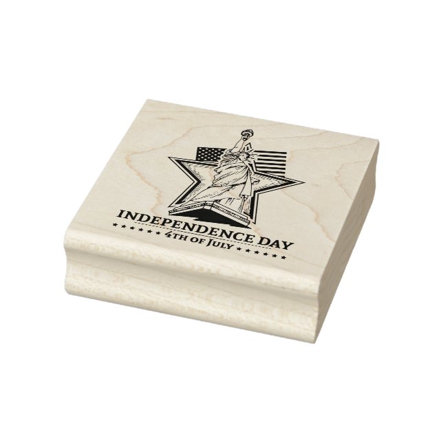 Independence Day Statue of Liberty  Rubber Stamp (Stamp)