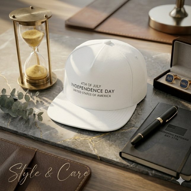 INDEPENDENCE DAY Stylish Font Snap Back Hat (INDEPENDENCE DAY Stylish Font Snap Back Hat)