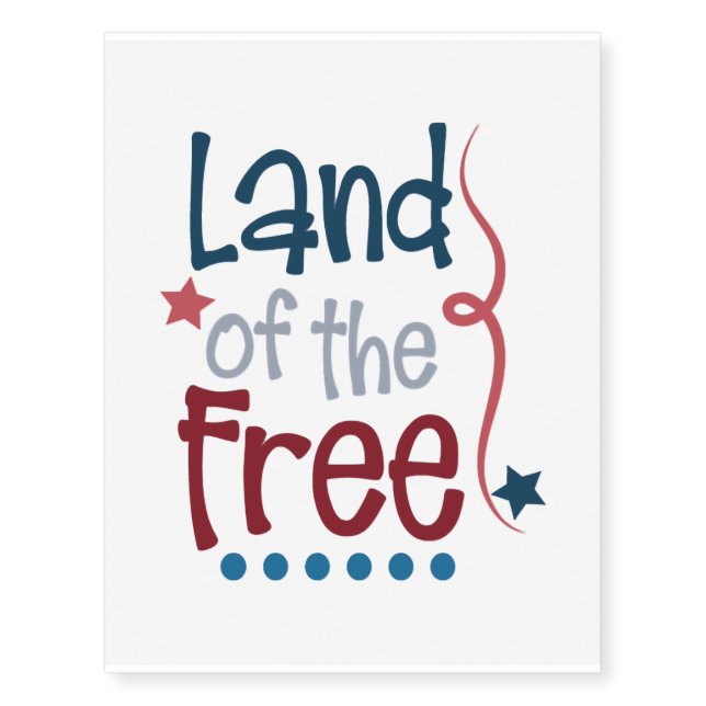 Independence Day Temporary Tattoos (Front)