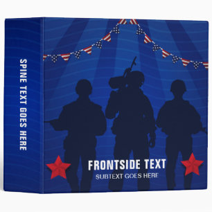 Independence Day Us Veteran Memorial Photo Album 3 Ring Binder