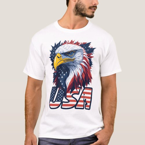 Independence day USA_4th of July USA patriotic T_Shirt