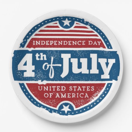 Independence Day USA Paper Plates