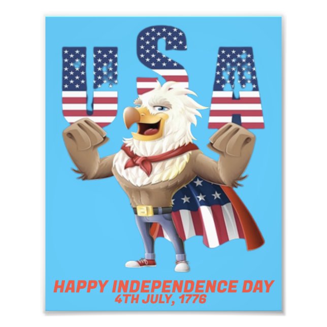 independence day usa photo print (Front)