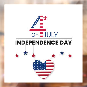Independence Day Window Cling