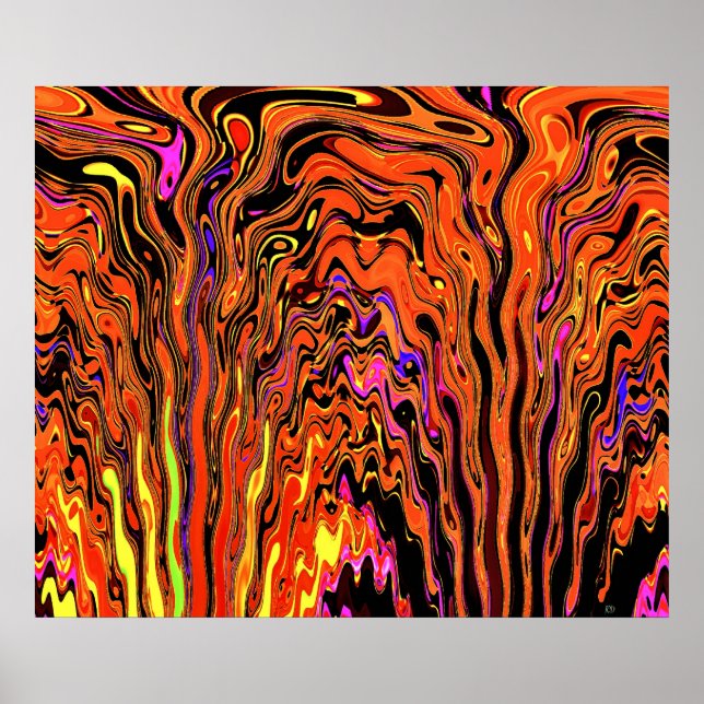 Independence Days Abstract Poster (Front)