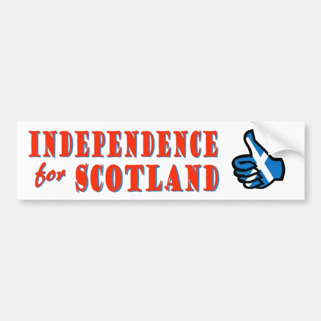 Independence for Scotland Bumper Sticker (Front)
