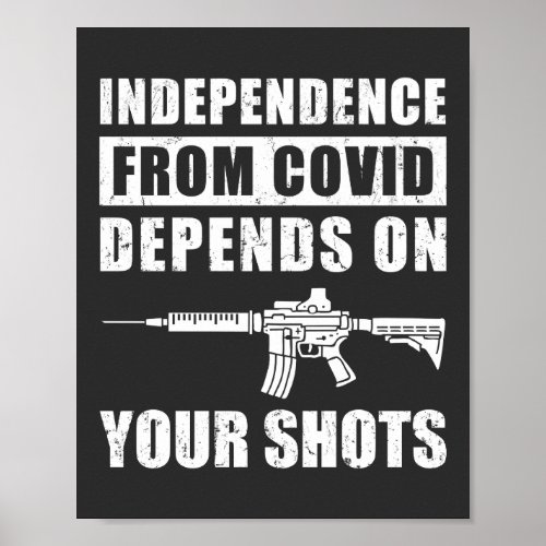 Independence From COVID Depends On Your Shots Cov Poster
