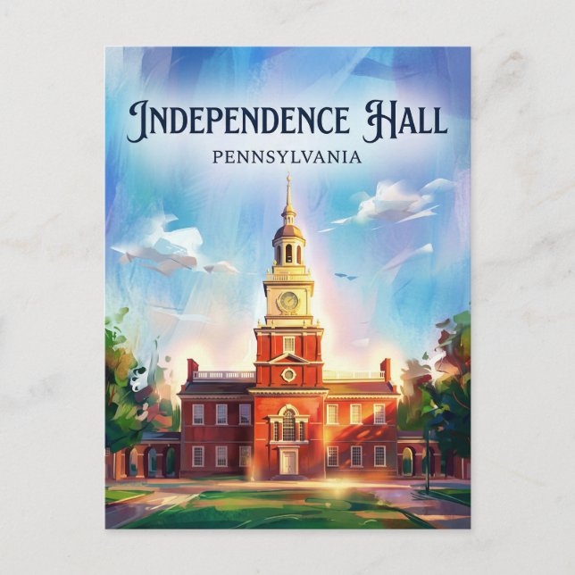 Independence Hall Pennsylvania Postcard (Front)