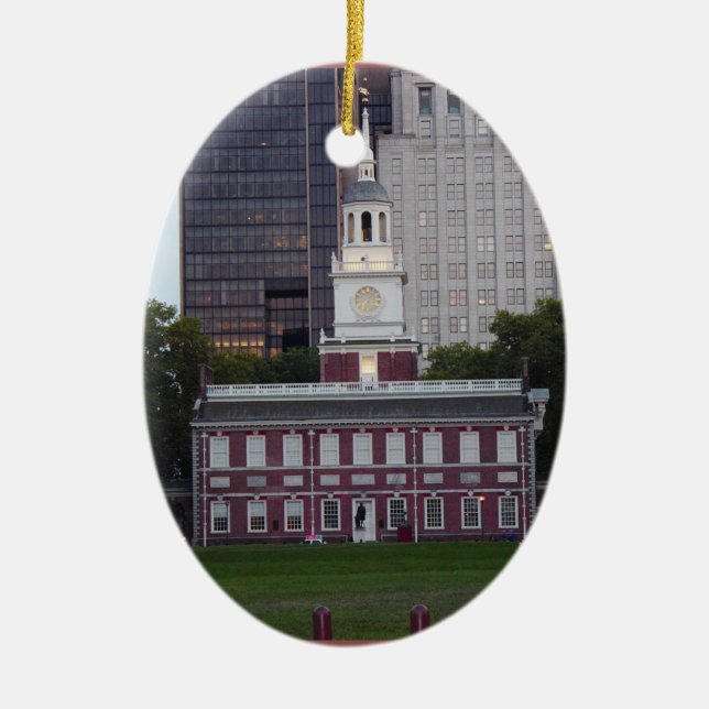 Independence Hall Philadelphia Ornament (Front)