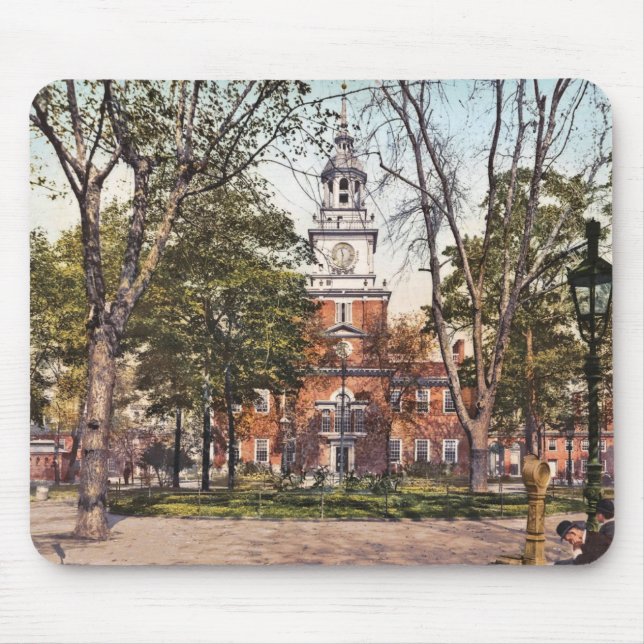 Independence Hall Philadelphia, PA 1900 Vintage Mouse Pad (Front)