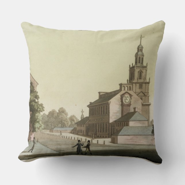 Independence Hall, Philadelphia, Pennsylvania, fro Throw Pillow (Front)