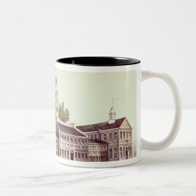 Independence Hall, Philadelphia Two-Tone Coffee Mug (Right)
