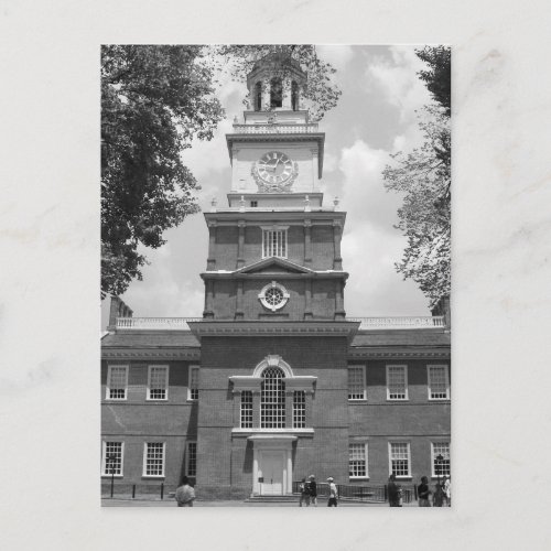 Independence Hall Photograph Philadelphia Postcard