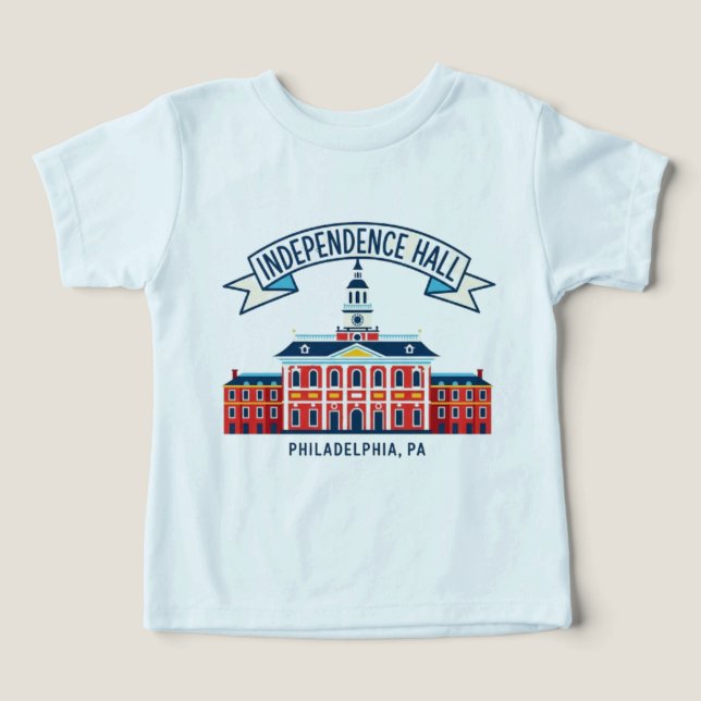 INDEPENDENCE HALL TODDLER T-SHIRT (Design Front)