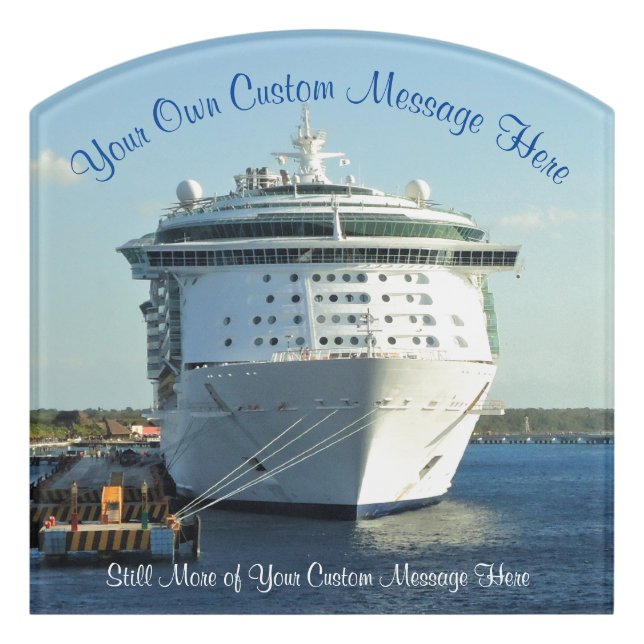 Independence in Cozumel Custom Door Sign (Contour Front)