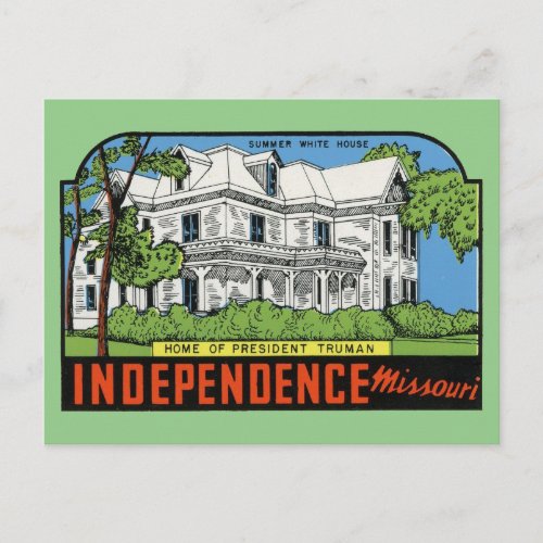 Independence Missouri  Postcard