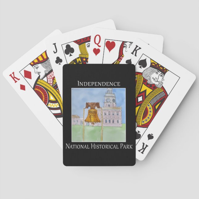 Independence National Historic Park Philadelphia  Poker Cards (Back)