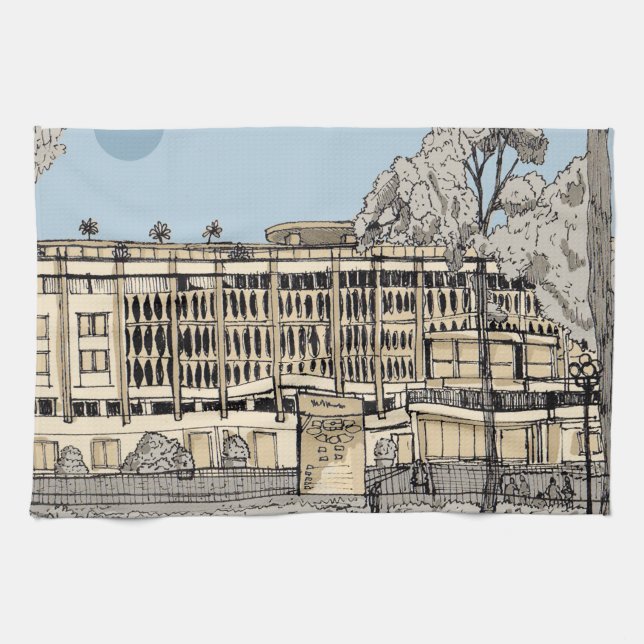 Independence Palace Saigon Vietnam Kitchen Towel (Horizontal)