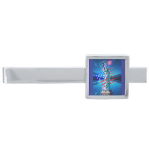 INDEPENDENCE SILVER FINISH TIE BAR