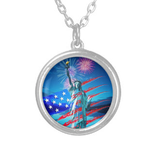 INDEPENDENCE SILVER PLATED NECKLACE
