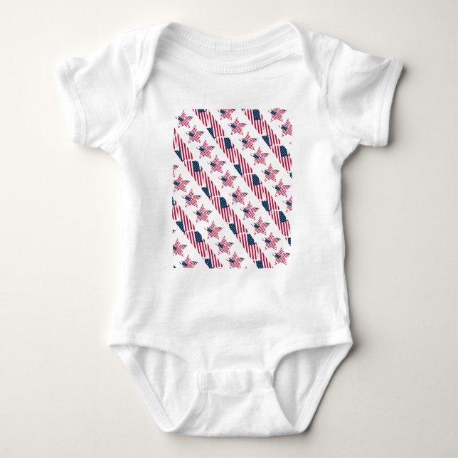 Independence Since 1776 Fourth July Baby Bodysuit (Front)