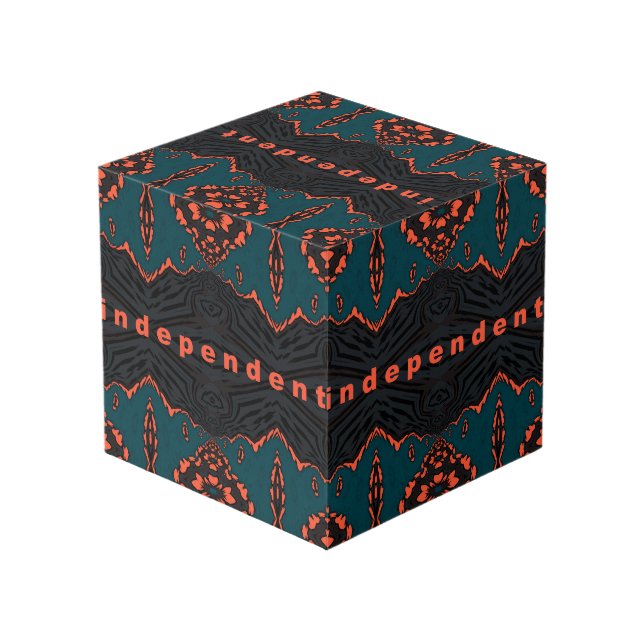 Independent and Proud! Cube (Back Angled)
