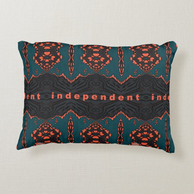 Independent and Proud! Decorative Pillow (Back)
