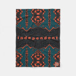 Independent and proud fleece blanket