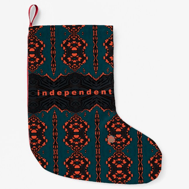 Independent and proud small christmas stocking (Front)