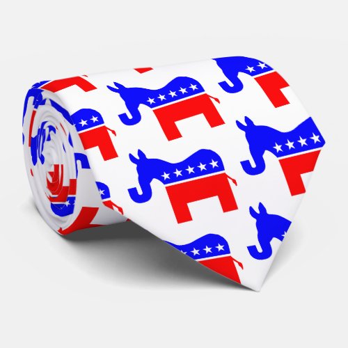 INDEPENDENT  BIPARTISAN _ DonkeyElephant Hybrid Tie