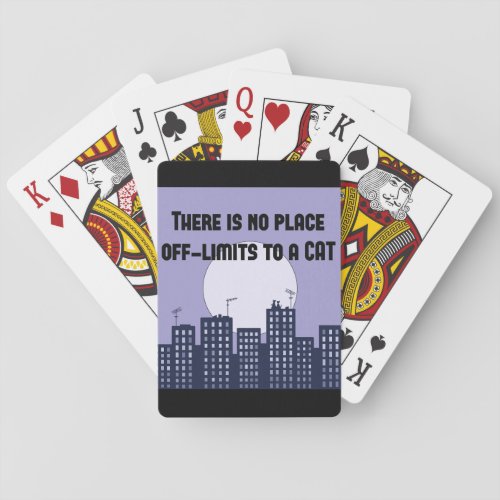 Independent Cats Poker Cards