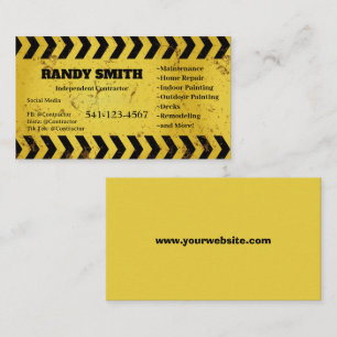 Independent Contractor Business Card