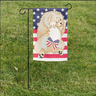INDEPENDENT-   Cream Chow Garden Flag