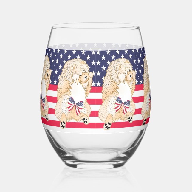 INDEPENDENT-   Cream Chow  Stemless Wine Glass (Right)