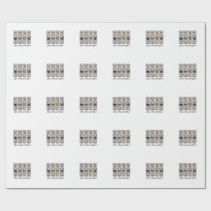Independent Goose Patriotic Vintage T-Shirt Design Wrapping Paper