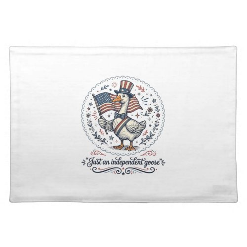 Independent Goose Vintage Patriotic Shirt Design ( Cloth Placemat