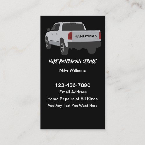 Independent Handyman Services Business Cards