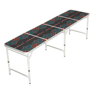 Independent in Orange and Green Beer Pong Table