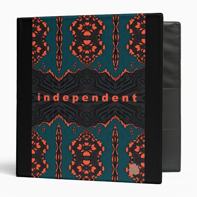 Independent in Orange and Green Binder (Front/Inside)