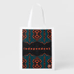Independent in Orange and Green Grocery Bag