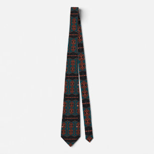Independent in Orange and Green Neck Tie