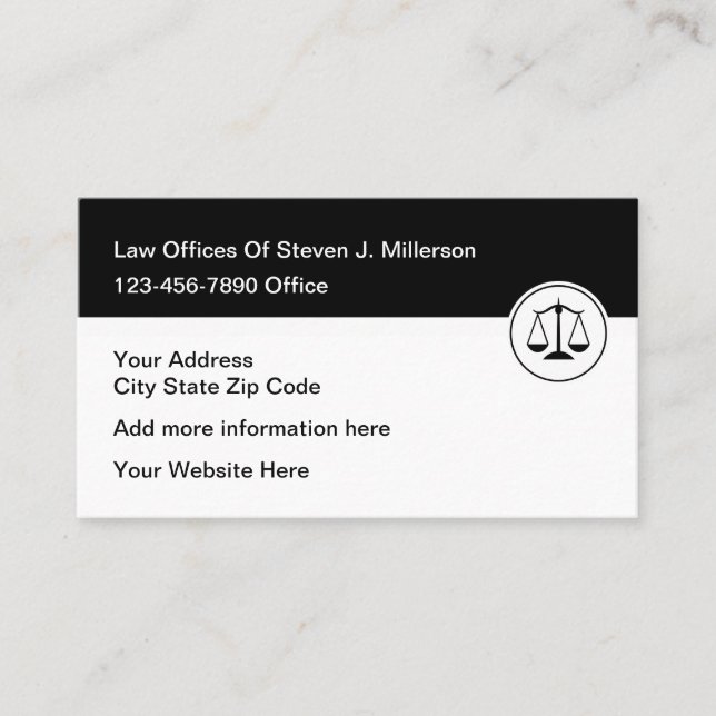 Independent Lawyer Attorney Business Card (Front)