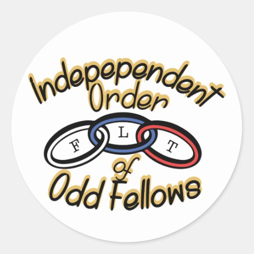 Independent Order Classic Round Sticker