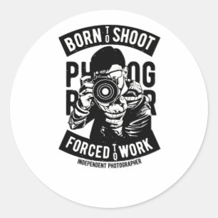 Independent Photographer Classic Round Sticker