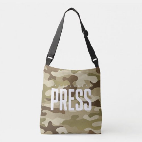 Independent Press Camo Badge Crossbody Bag
