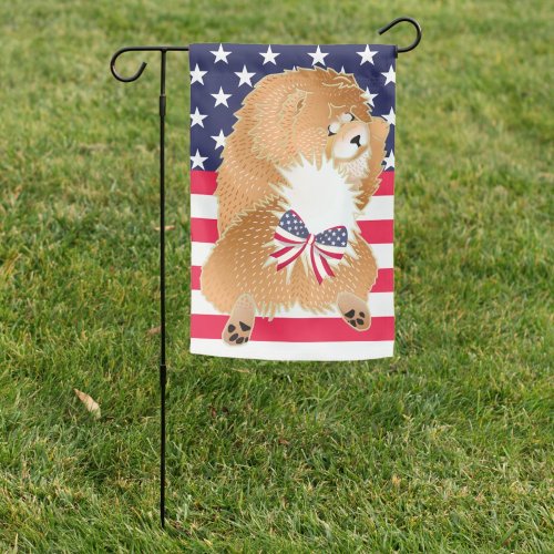 INDEPENDENT-   Red Chow Garden Flag